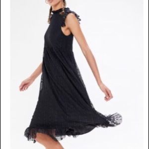 Urban Outfitters Gabby Lace Babydoll Midi dress S